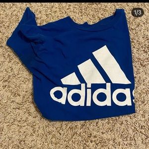 blue adidas shirt